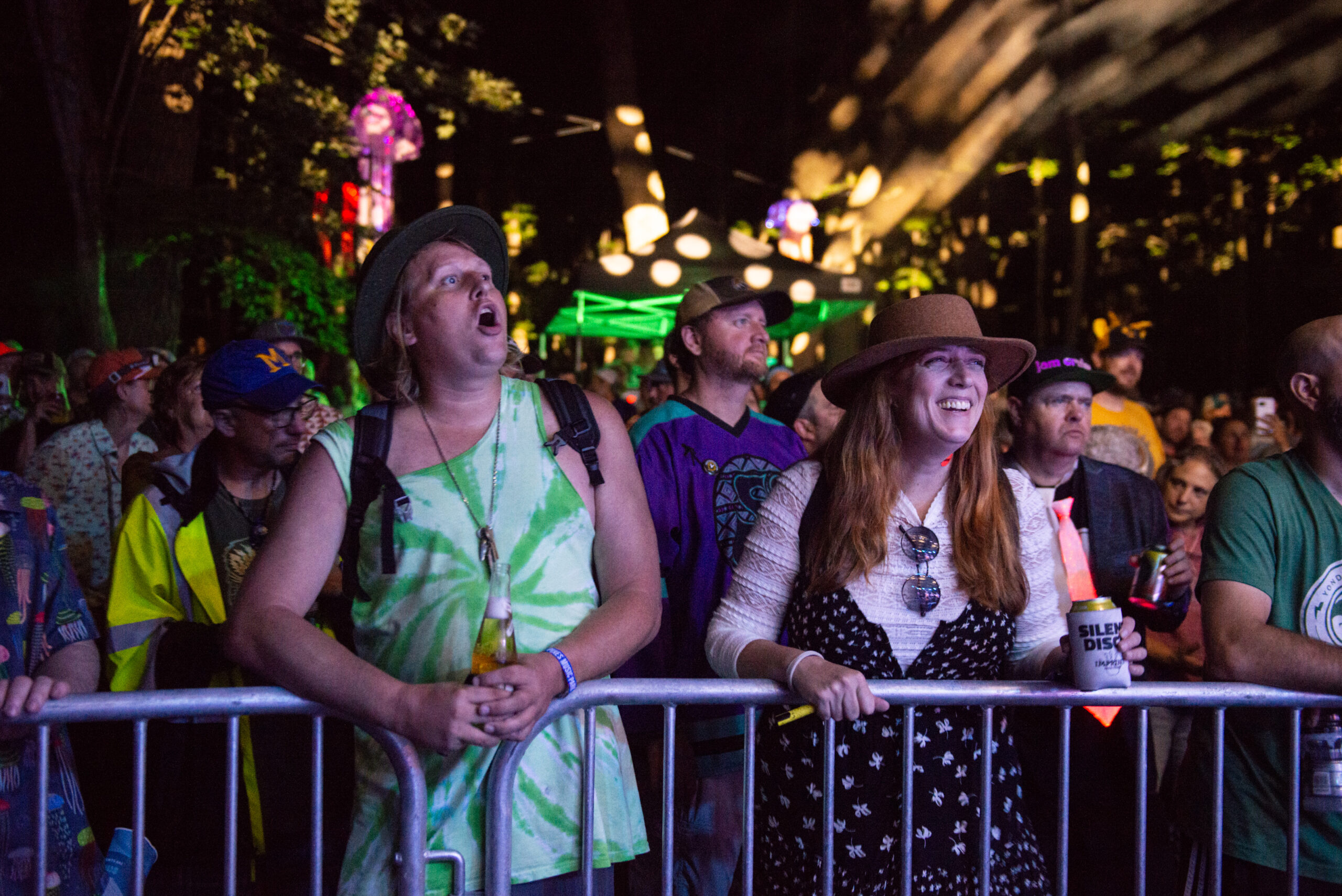 people attending concert