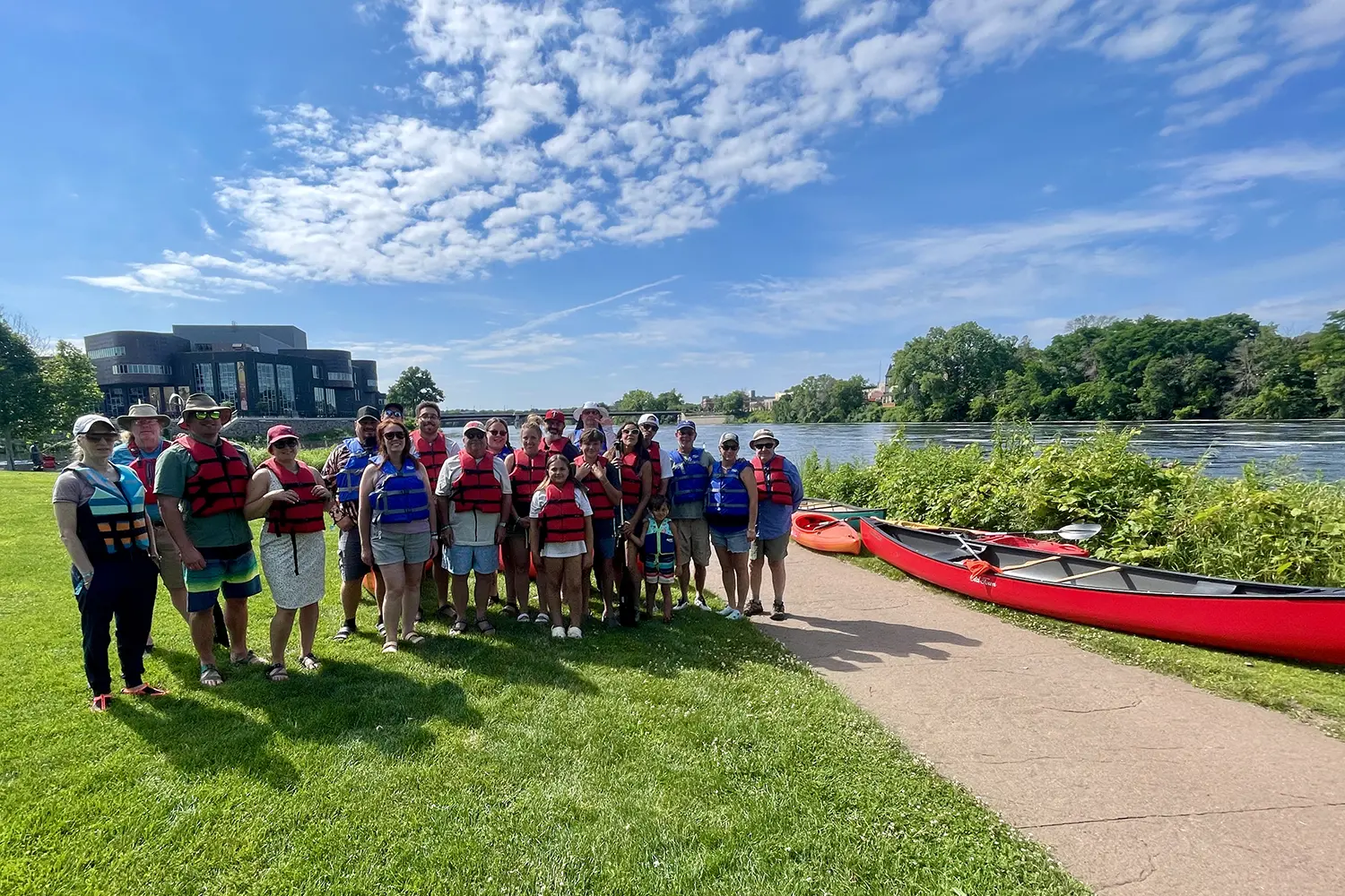 group canoeing