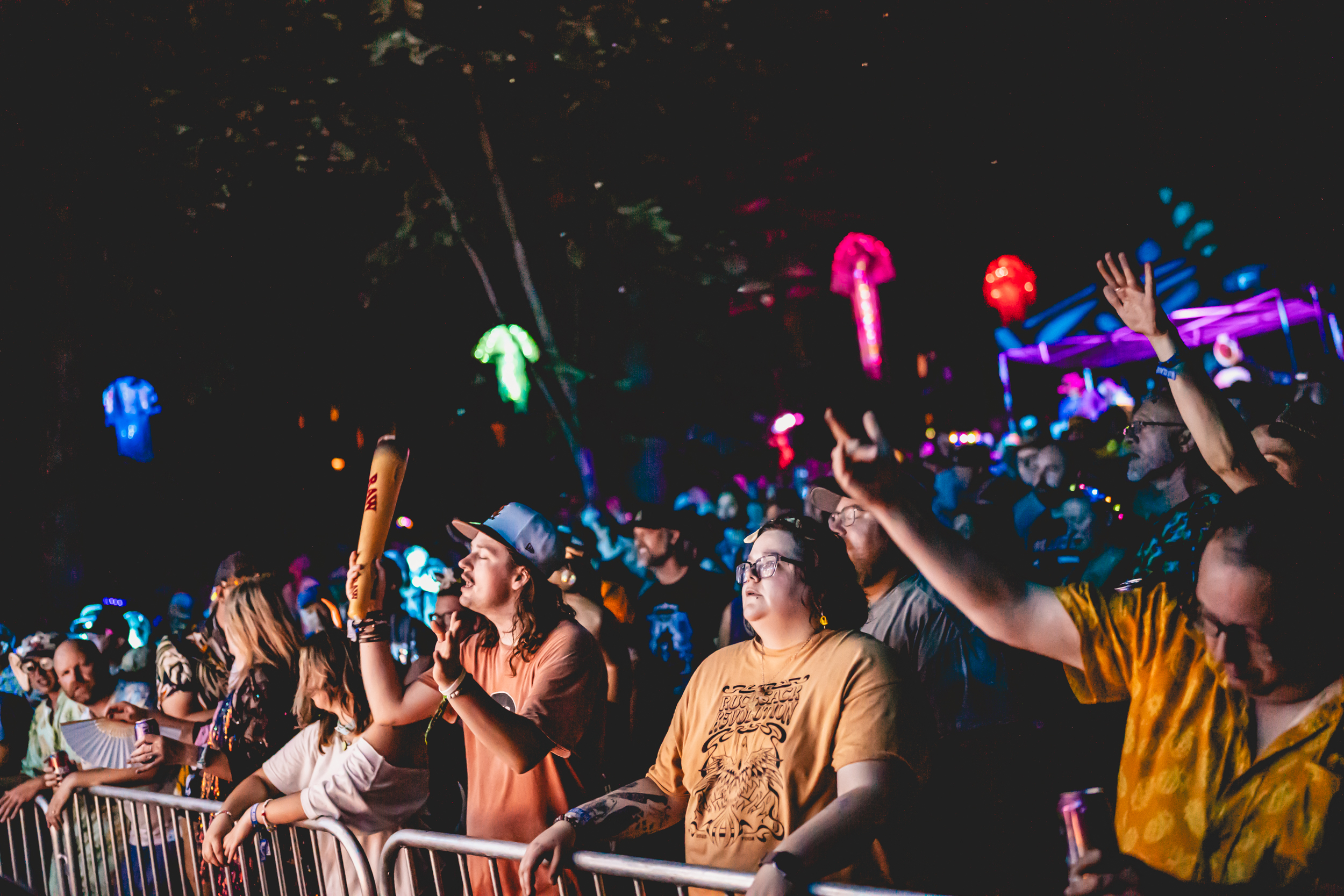 people attending concert